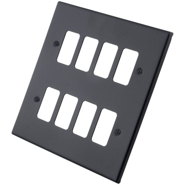 Granite Blue 8 Gang Grid Plate 6103-355