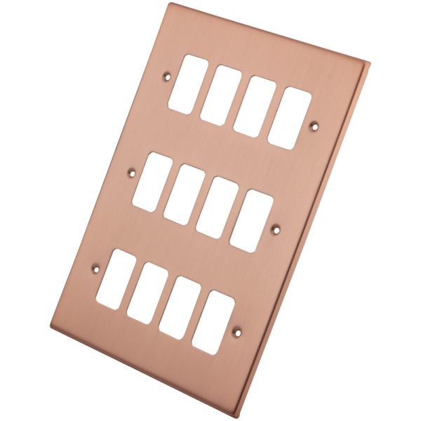 Copper 12 Gang Grid Plate 6102-357