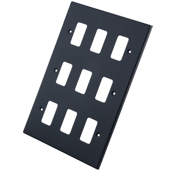 Granite Blue 9 Gang Grid Plate 6103-356