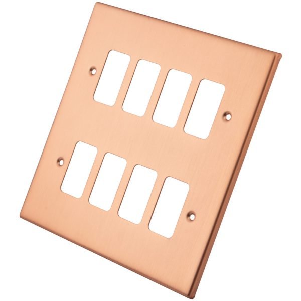Copper 8 Gang Grid Plate 6102-355
