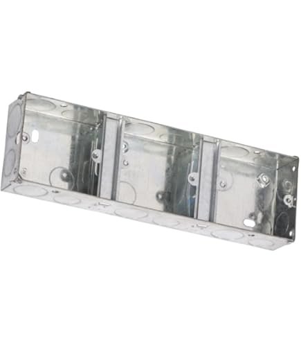 Cesco Split 35mm 1+ 1 + 1 Flush Metal Box