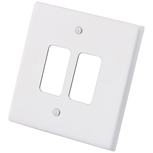 Lincoln 1 Gang 2 Module Grid Plate