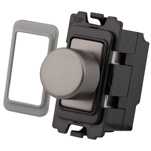 Gunmetal 2 Way Dummy Grid Dimmer 3207-029