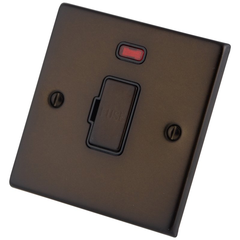 Dark Bronze 13A Unswitched Fused Spur Neon 6062-041