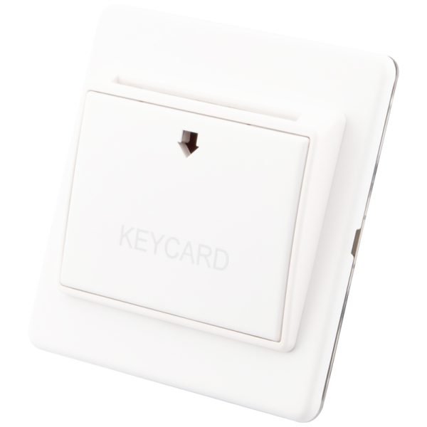 White Metal Key Card Switch 6511-013