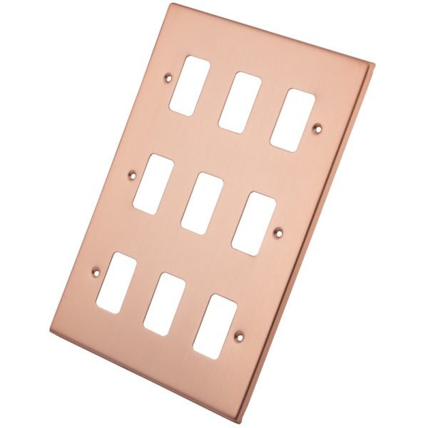 Copper 9 Gang Grid Plate 6102-356